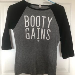Booty Gains Baseball Tshirt